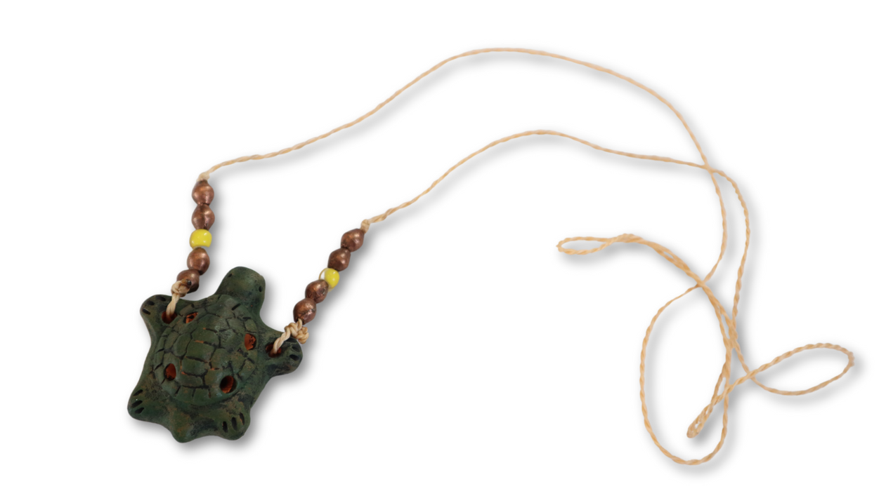 Turtle Ocarina Necklace by Nash Tavewa