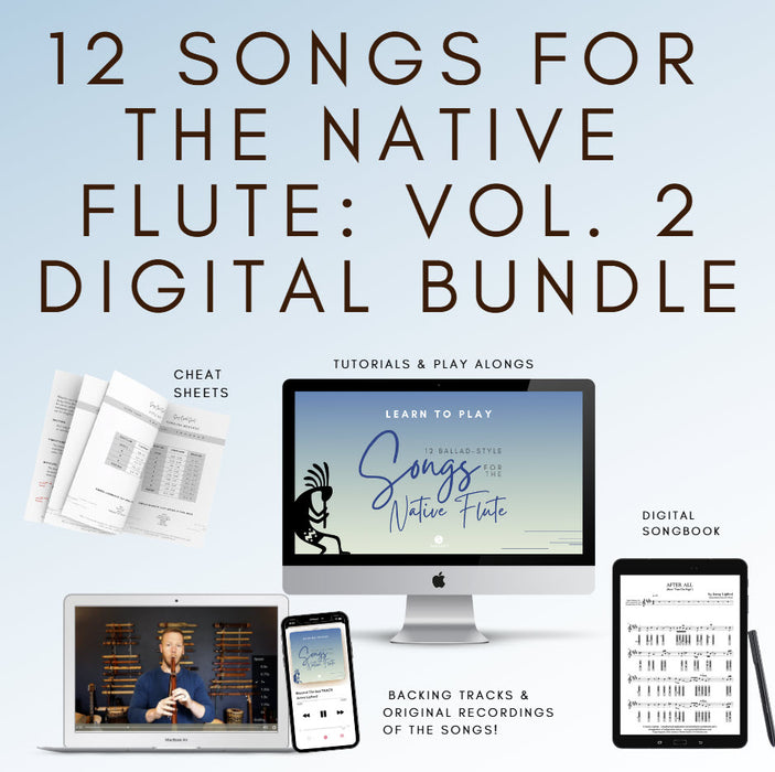12 Songs for the Native Flute: Vol. 2 - Digital Bundle