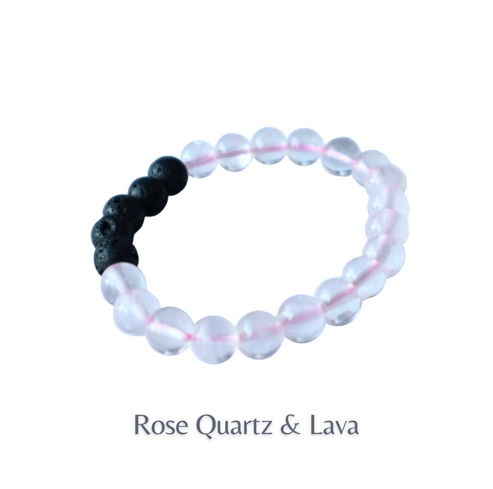Lava & Gemstone: Essential Oil Diffuser Bracelets