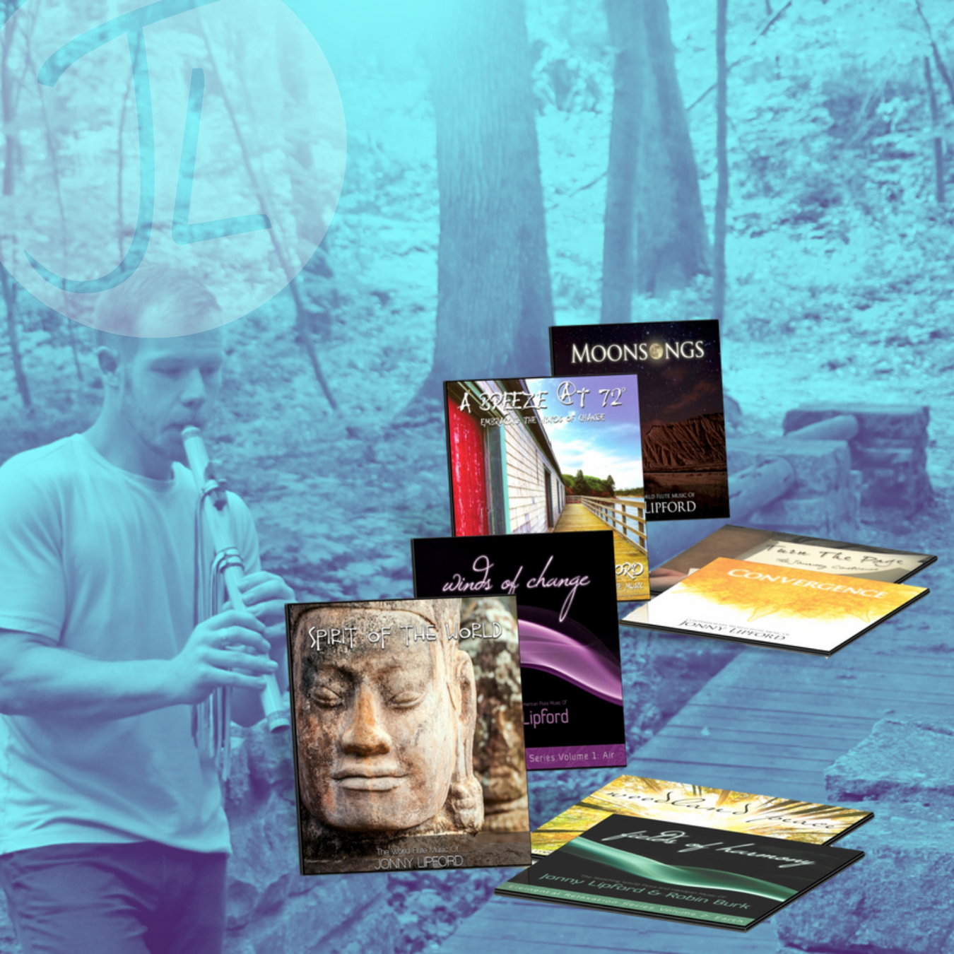 Native American flute music CDs and digital downloads by award winning Jonny Lipford