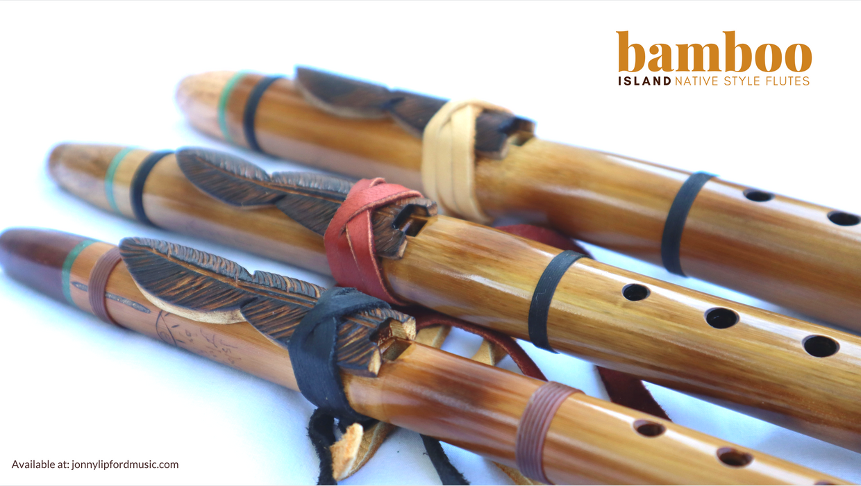 Island Flutes Bamboo Series [D5] Native American-Style Flute