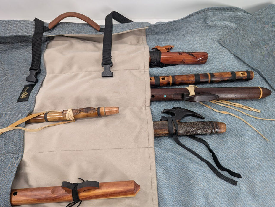 The Traveler | Native American Flute Bag [Holds 10-20 flutes]