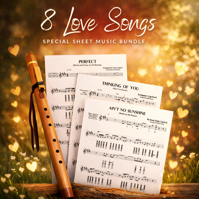 8 Love Songs For The Native Flute - Sheet Music Tablature Bundle