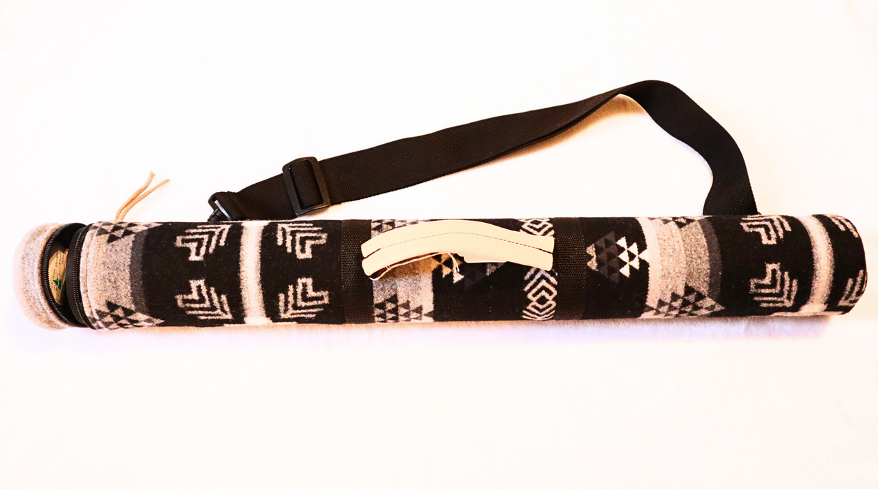 "New One-Off" Premium Wool Scout Flute Case [Black & White]