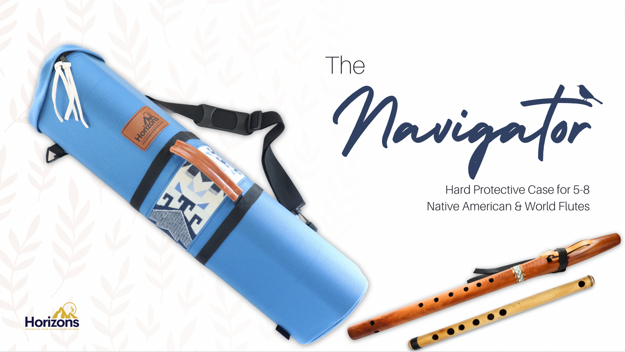 The Navigator | Native American Flute Case [Holds 5-8 flutes]