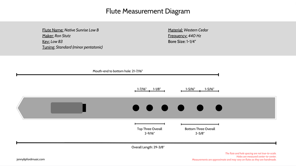 Native Sunrise Flutes - Woodland Series [Mid-Low Range]