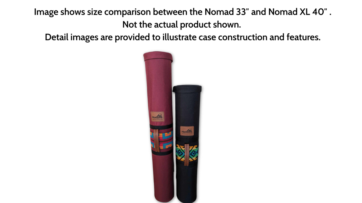 Nomad XL (Tan-40") Flute Case #ISNO7 | In-Stock Case [Holds 5-7 flutes]