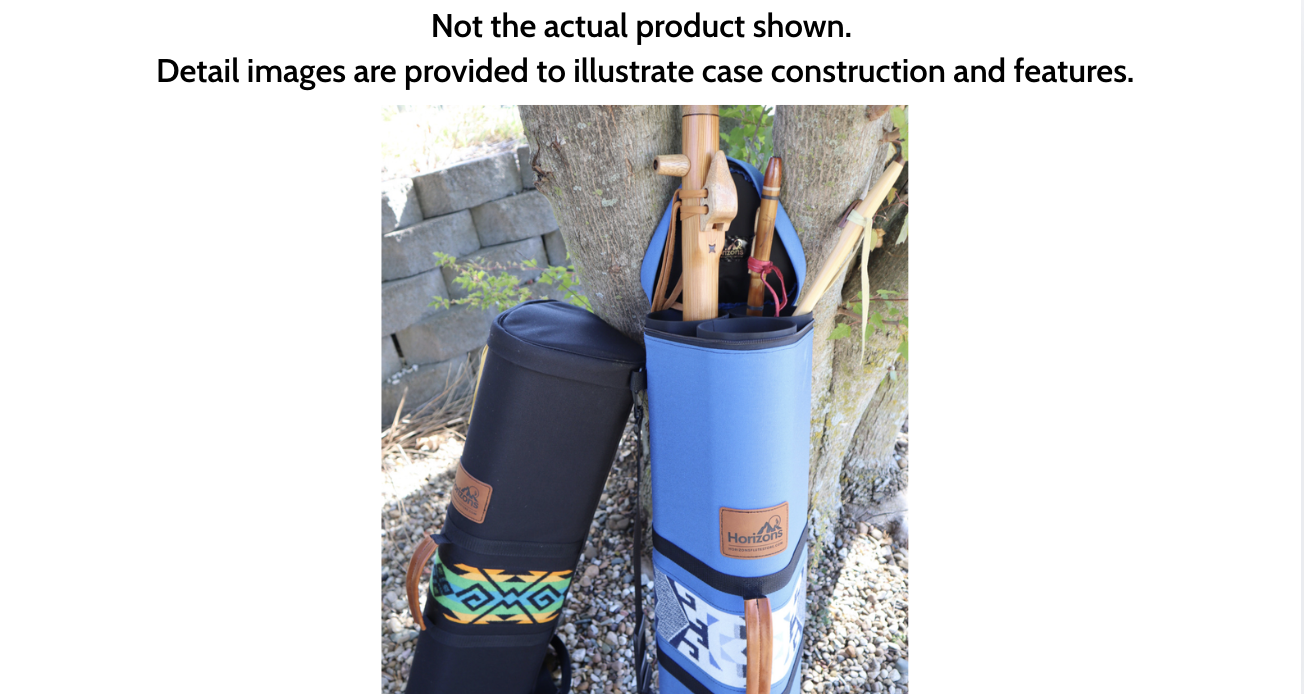 Navigator (Black) Native Flute Case #ISNA1 | In-Stock Case [Holds 5-8 flutes]
