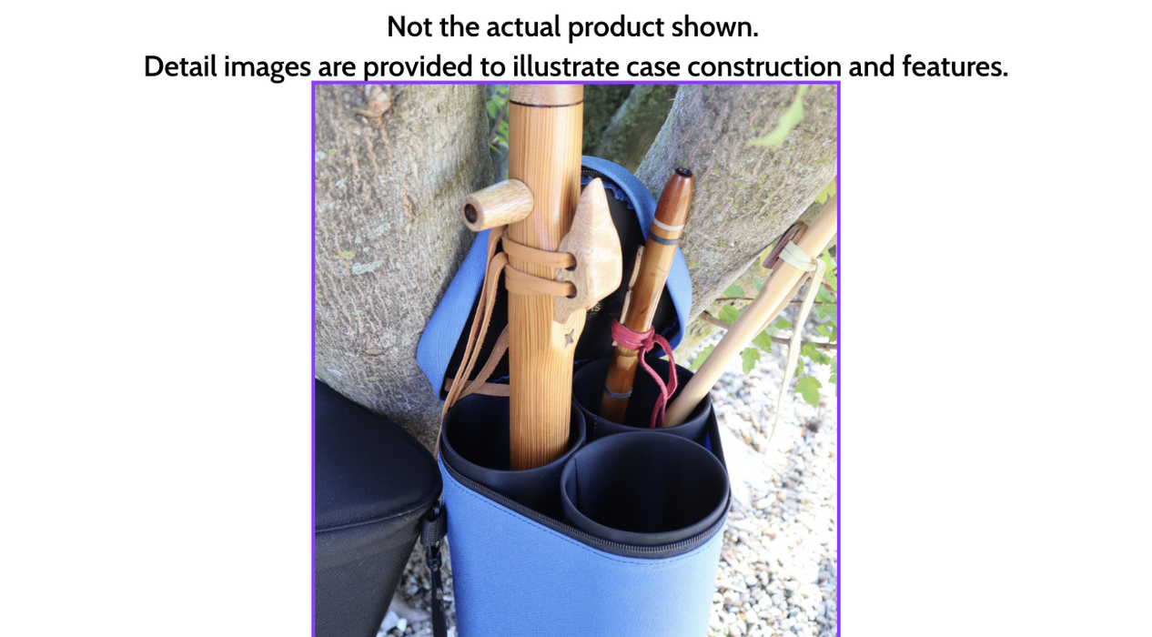 Navigator (Black) Native Flute Case #ISNA1 | In-Stock Case [Holds 5-8 flutes]