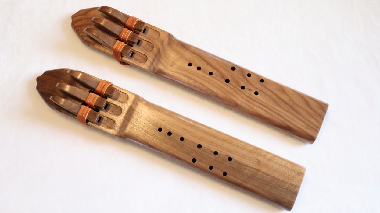 Elemental Flutes - Walnut Triple [F#4] Native American-Style Flute