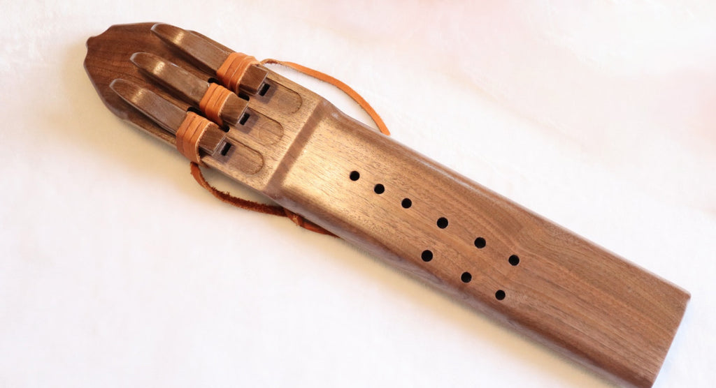 Elemental Flutes - Walnut Triple [G4] Native American-Style Flute