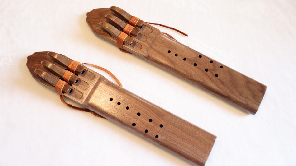 Elemental Flutes - Walnut Triple [G4] Native American-Style Flute