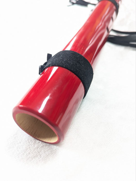 Bamboo Handcrafts - Red 7-Hole [D4] Native American-Style Flute