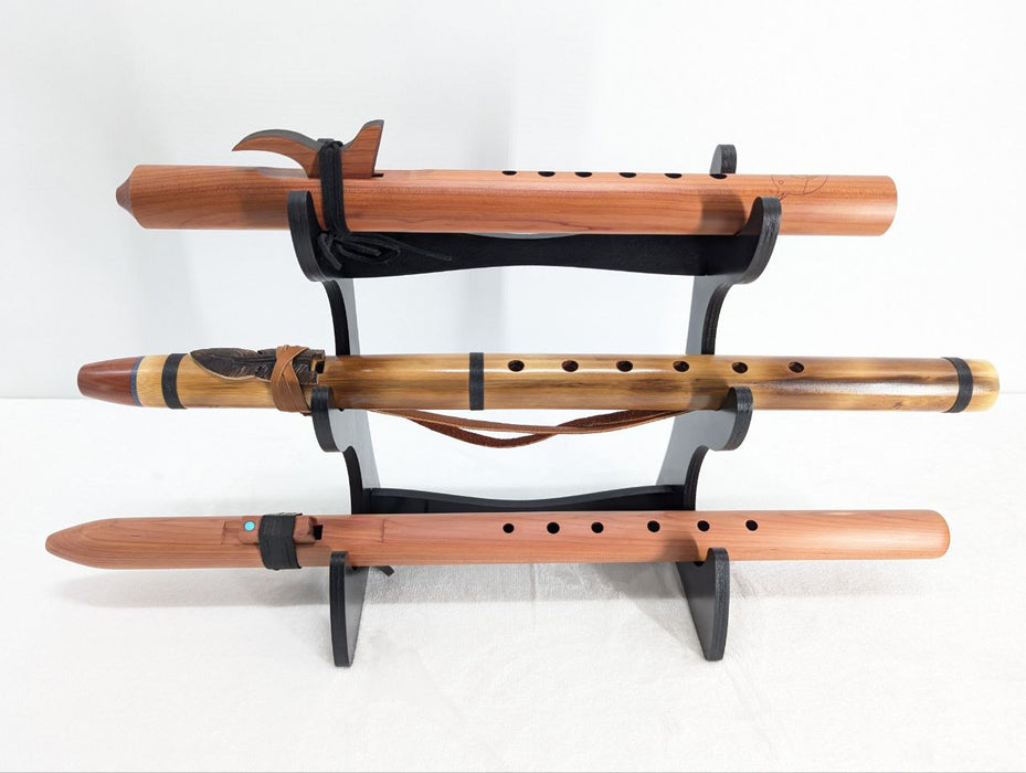 Triple Flute Stand Eco - Obsidian [High Spirits]