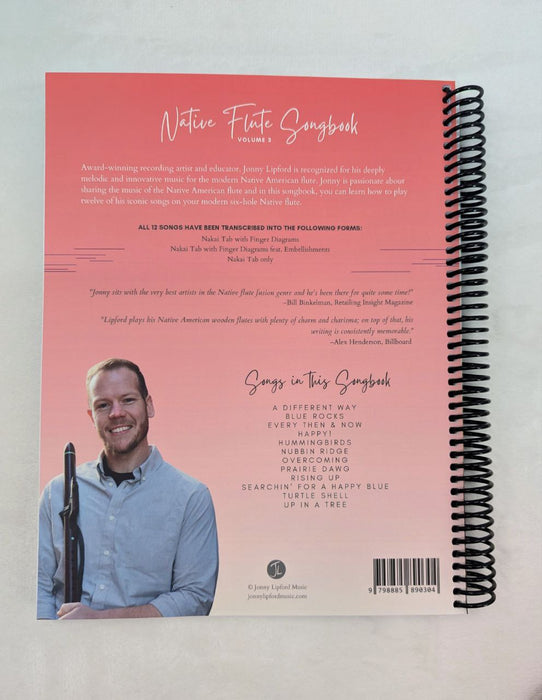 12 Songs for the Native Flute: Vol. 3 Songbook (Physical Book)