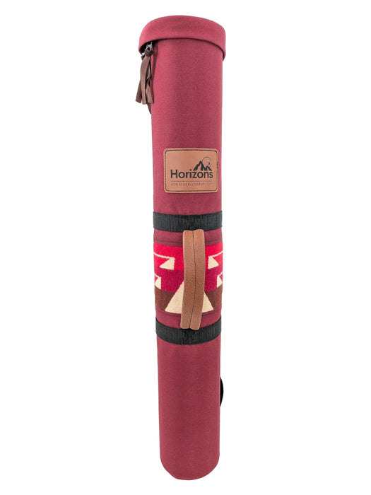Seeker (Red) Native Flute Case #ISSE17 | In-Stock Case [Holds 1-3 flutes]