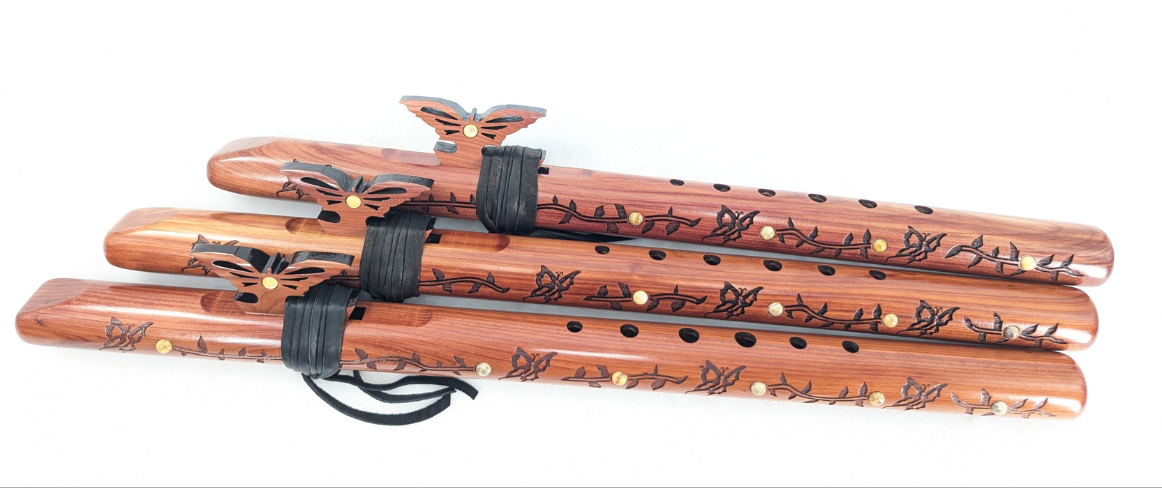 Pre-Owned High Spirits Mariposa Signature Flutes [A, G, F#]