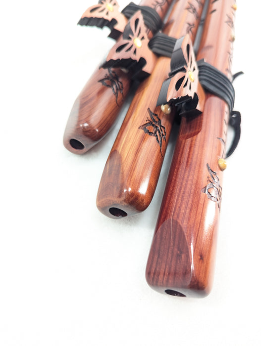 Pre-Owned High Spirits Mariposa Signature Flutes [A, G, F#]