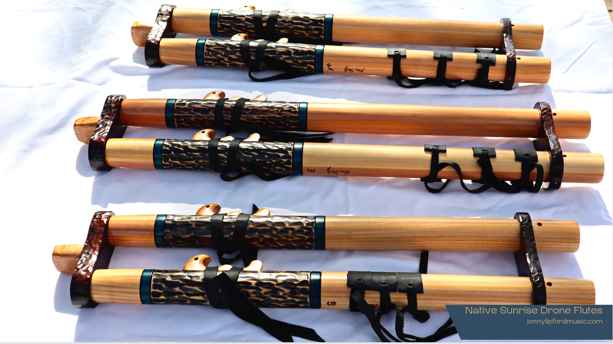 Native Sunrise Flutes - Drone Series (A4-E4) Native American Style Flute