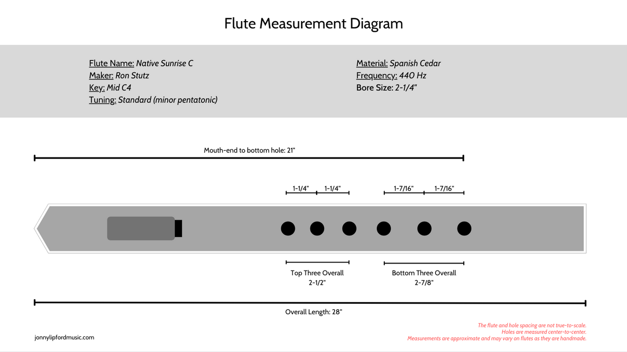 Native Sunrise Flutes - Woodland Series [Mid-Low Range]
