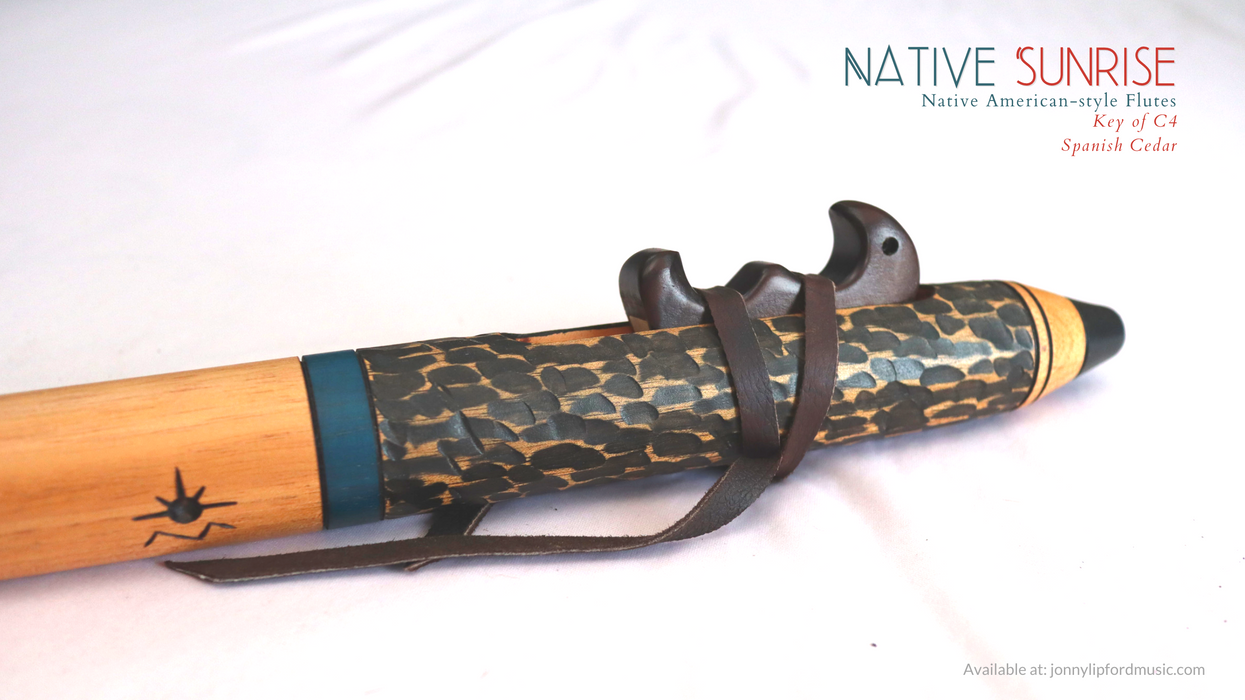 MIddle C native american flute made from spanish cedar