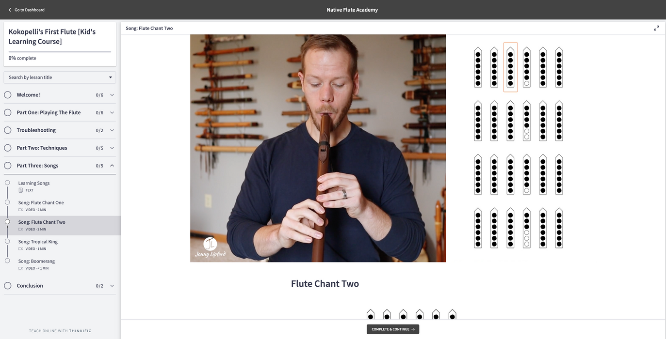 Kokopelli's First Flute e-course [Kid's Learning E-Course]