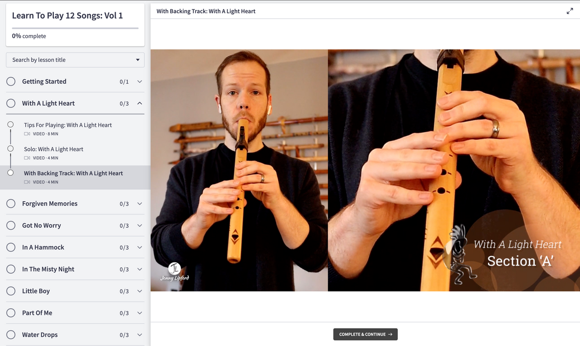 12 Songs for the Native Flute: Vol. 1 - Digital Bundle