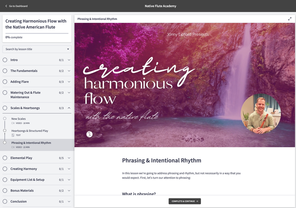 Creating Harmonious Flow with the Native American Flute [e-course]