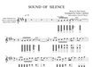 Nakai tablature sheet music for Sound of Silence for Native American flute. Showing flute diagrams.