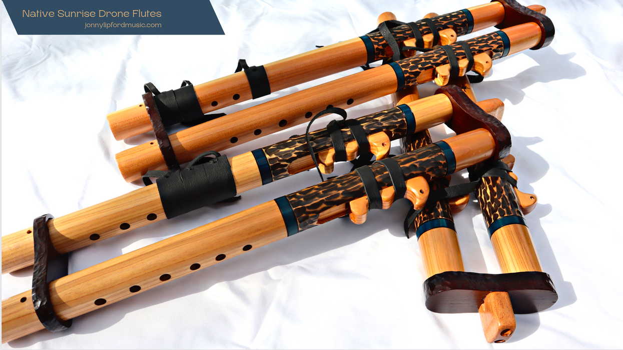 Native Sunrise Flutes - Drone Series (A4-E4) Native American Style Flute